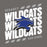 Close-up view of Dekaney High School Wildcats Charcoal Grey Classic Unisex T-shirt 223