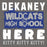 Close-up view of Dekaney High School Wildcats Charcoal Grey Classic Unisex T-shirt 231