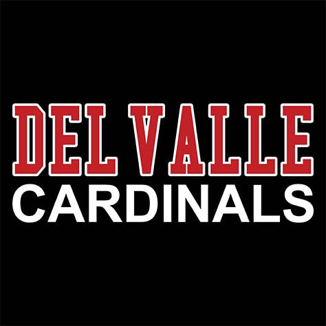 Del Valle High School Cardinals Black Classic Hoodie 10