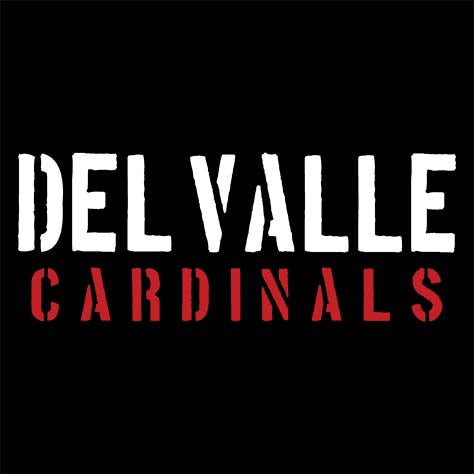 Del Valle High School Cardinals Black Classic Hoodie 17