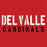 Del Valle High School Cardinals Red Classic Hoodie 17