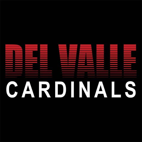 Del Valle High School Cardinals Black Classic Hoodie 24