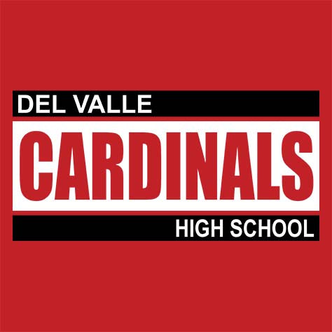 Del Valle High School Cardinals Red Premium T-shirt 98