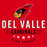 Close-up view of Del Valle High School Cardinals Red Classic Unisex T-shirt 217