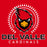 Close-up view of Del Valle High School Cardinals Red Classic Unisex T-shirt 226