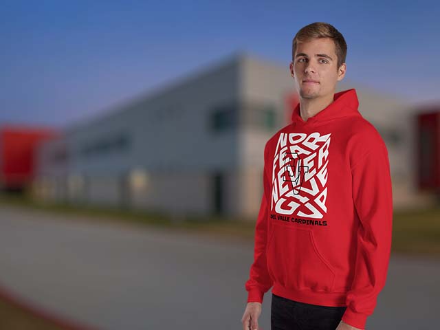 Del Valle High School Cardinals Classic Unisex Hoodies All Products Page