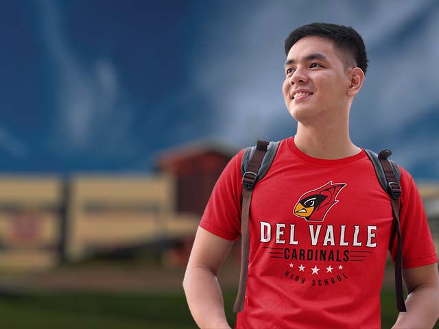 Del Valle High School Cardinals Classic Unisex T-shirts All Products Page