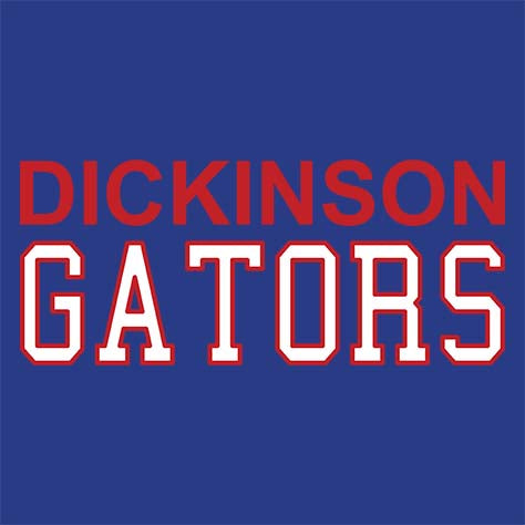 Dickinson High School Gators Royal Blue Classic T-shirt 10