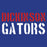 Dickinson High School Gators Women's Royal Blue T-shirt 17