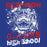 Close-up view of Dickinson High School Gators Royal Blue Classic Unisex Hoodie 205