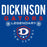 Close-up view of Dickinson High School Gators Women's Royal Blue SoftStyle T-shirt 003