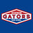 Close-up view of Dickinson High School Gators Royal Blue Classic Unisex T-shirt 009