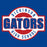 Close-up view of Dickinson High School Gators Royal Blue Classic Unisex T-shirt 011