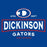 Close-up view of Dickinson High School Gators Royal Blue Classic Unisex T-shirt 202