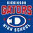 Close-up view of Dickinson High School Gators Royal Blue Classic Unisex T-shirt 204