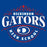 Close-up view of Dickinson High School Gators Royal Blue Classic Unisex T-shirt 211