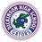 Close-up view of Dickinson High School Gators Unisex 3/4 sleeve Raglan T-shirt 220