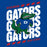 Close-up view of Dickinson High School Gators Royal Blue Classic Unisex T-shirt 223
