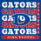 Close-up view of Dickinson High School Gators Women's Royal Blue SoftStyle T-shirt 235