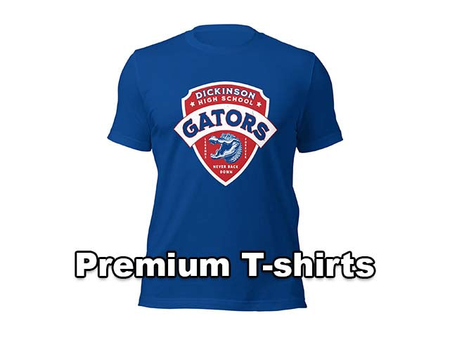 Premium T-shirts - Dickinson High School Gators