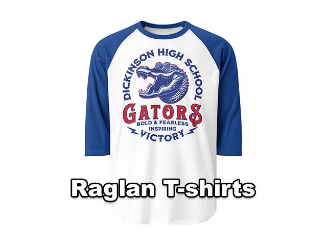 Raglan Tees - Dickinson High School Gators