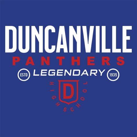 Duncanville High School Royal T-shirt 03