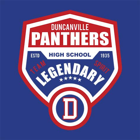 Duncanville High School Royal T-shirt 14