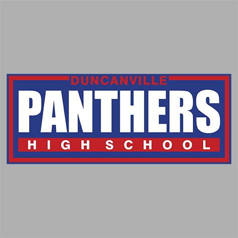 Duncanville High School Sports Grey T-shirt 49