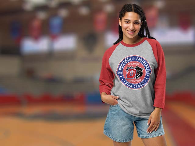 Duncanville High School Panthers Raglan T-shirts All Products Page