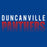 Close-up view of Duncanville High School Panthers Royal Blue Classic Unisex T-shirt 024