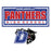 Close-up view of Duncanville High School Panthers Unisex 3/4 sleeve Raglan T-shirt 049