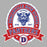 Close-up view of Duncanville High School Panthers Unisex 3/4 sleeve Raglan T-shirt 212