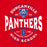 Close-up view of Duncanville High School Panthers Red Classic Unisex T-shirt 218