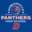 Close-up view of Duncanville High School Panthers Women's Royal Blue SoftStyle T-shirt 222