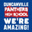 Close-up view of Duncanville High School Panthers Royal Blue Classic Unisex T-shirt 231
