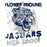 Close-up view of Flower Mound High School Jaguars Unisex 3/4 sleeve Raglan T-shirt 205