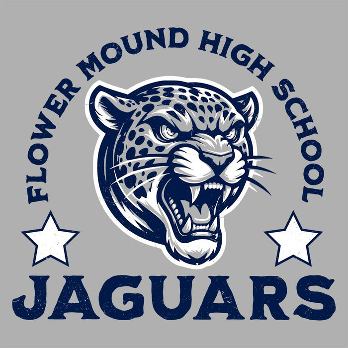 Close-up view of Flower Mound High School Jaguars Athletic Grey Premium T-shirt 208