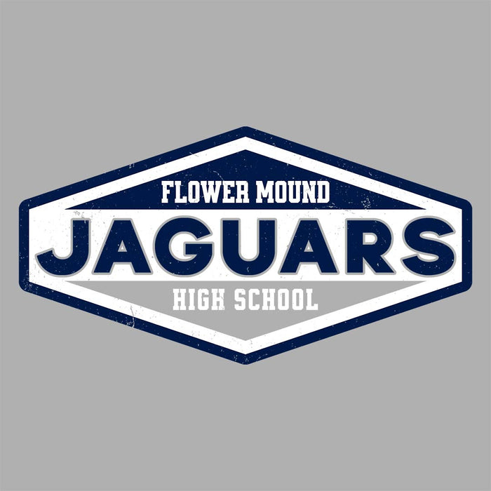 Close-up view of Flower Mound High School Jaguars Sport Grey Classic Unisex T-shirt 009