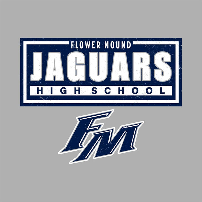 Back view of Flower Mound High School Jaguars Sport Grey Classic Unisex T-shirt 049