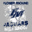 Close-up view of Flower Mound High School Jaguars Women's Sport Grey SoftStyle T-shirt 205