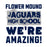 Close-up view of Flower Mound High School Jaguars Unisex 3/4 sleeve Raglan T-shirt 231