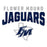 Close-up view of Flower Mound High School Jaguars Unisex 3/4 sleeve Raglan T-shirt 234