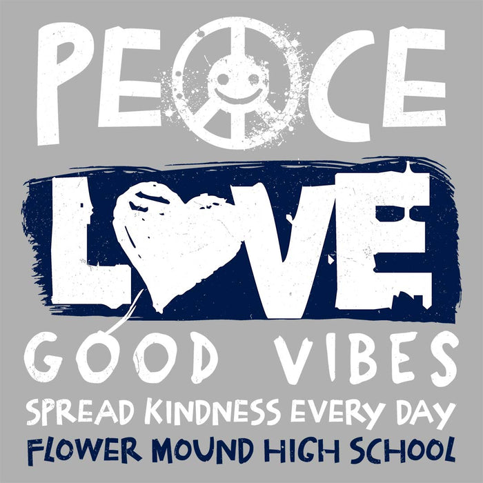 Close-up view of Flower Mound High School Jaguars Sport Grey Classic Unisex T-shirt 240