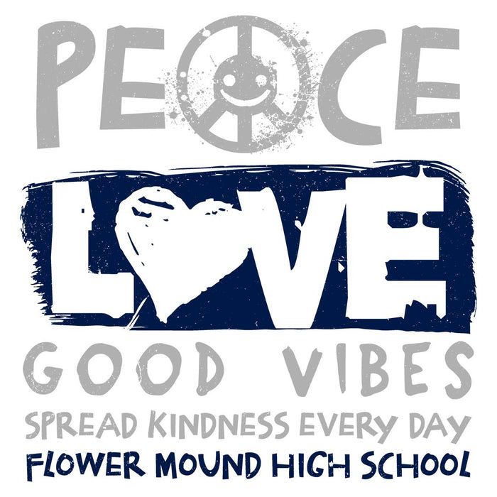 Close-up view of Flower Mound High School Jaguars Unisex 3/4 sleeve Raglan T-shirt 240