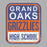 Close-up of Grand Oaks High School Grizzlies Carbon Grey Premium Hoodie 01