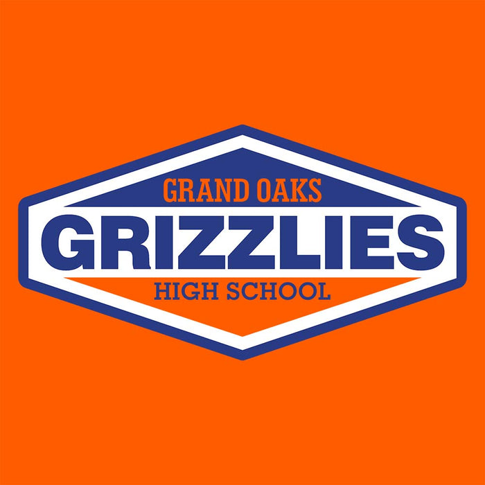 Close-up of Grand Oaks High School Grizzlies Premium Orange Unisex T-shirt 09