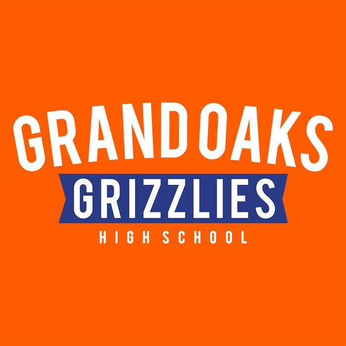 Close-up of Grand Oaks High School Grizzlies Classic Unisex Orange T-shirt 21