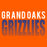 Close-up of Grand Oaks High School Grizzlies Classic Unisex Orange T-shirt 24