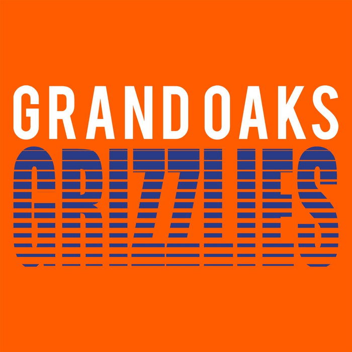 Close-up of Grand Oaks High School Grizzlies Classic Unisex Orange T-shirt 24