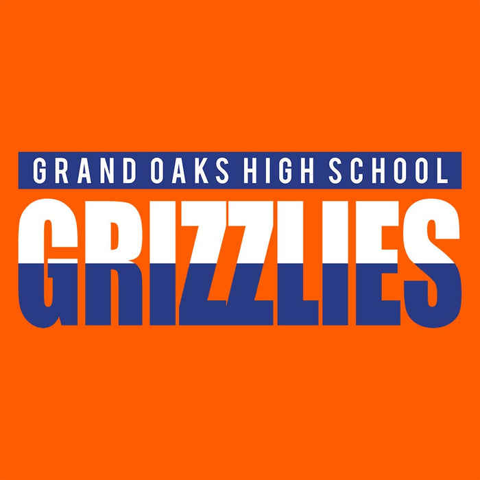 Close-up of Grand Oaks High School Grizzlies Classic Unisex Orange T-shirt 25